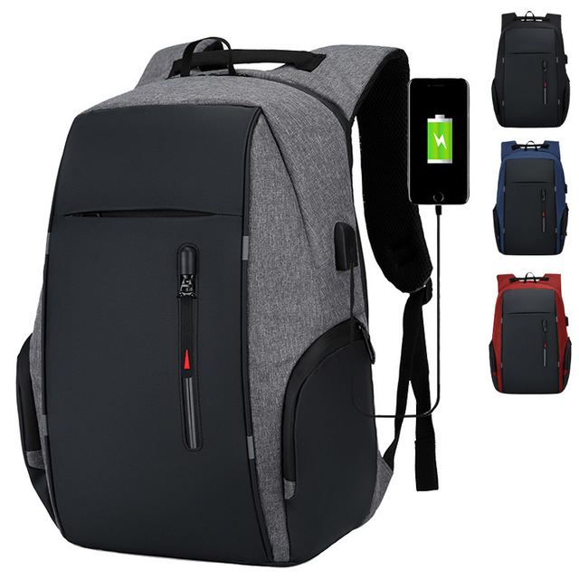 Anti-Theft Travel Backpack with USB Charging & Hidden Zipper